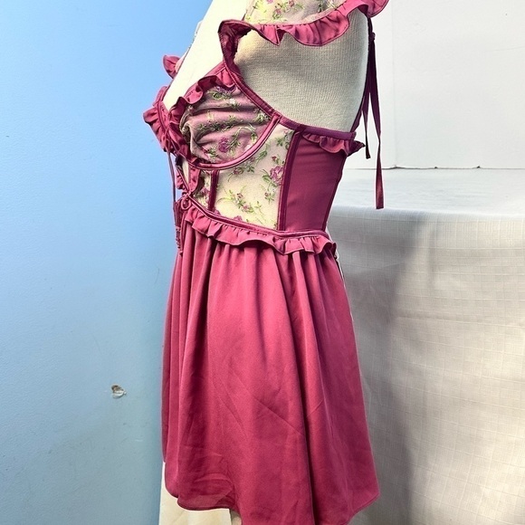 For Love & Lemons Camila Sleeved Slip Dress size small. - Picture 4 of 12